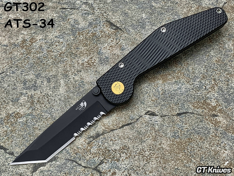 GT Knife GT302 ATS-34в ɫͿTantoͷ ɫϽ ť ۵ֻ